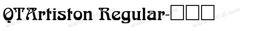 QTArtiston Regular字体转换